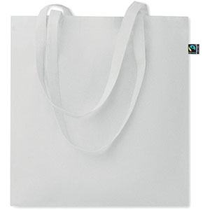 Shopper in cotone equosolidale OSOLE+ COLOUR - Bianco