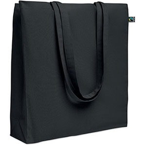 Shopper in cotone equosolidale OSOLE++ COLOUR - Nero