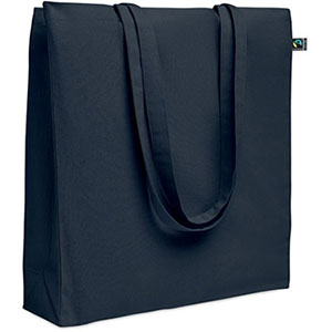 Shopper in cotone equosolidale OSOLE++ COLOUR - Blu