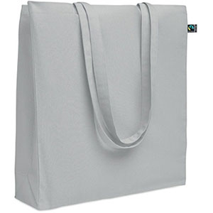 Shopper in cotone equosolidale OSOLE++ COLOUR - Grigio