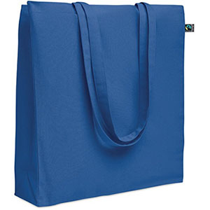 Shopper in cotone equosolidale OSOLE++ COLOUR - Blu Royal