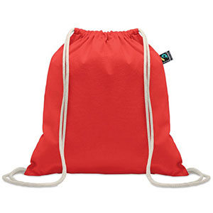 Shopper in cotone equosolidale OSOLE DRAW COLOUR - Rosso