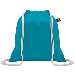 Shopper in cotone equosolidale OSOLE DRAW COLOUR - Turchese