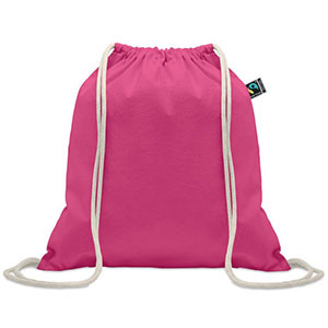 Shopper in cotone equosolidale OSOLE DRAW COLOUR - Fuxia