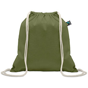 Shopper in cotone equosolidale OSOLE DRAW COLOUR - Verde Scuro