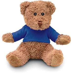 Orsetto di peluche con maglietta JOHNNY T - Blu