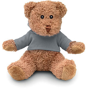 Orsetto di peluche con maglietta JOHNNY T - Grigio