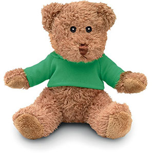 Orsetto di peluche con maglietta JOHNNY T - Verde