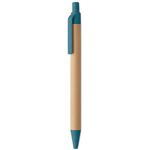 Penna a sfera in bamboo ITEA COLOUR - Blu