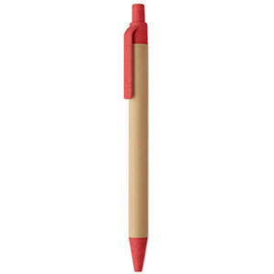 Penna a sfera in bamboo ITEA COLOUR - Rosso