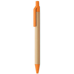 Penna a sfera in bamboo ITEA COLOUR - Arancio