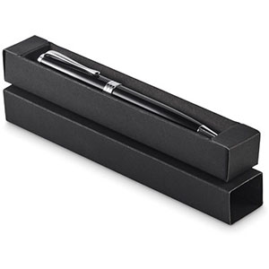 Penna in metallo con confezione LYON - Nero
