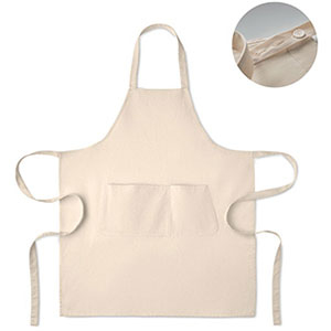 Grembiule in cotone biologico GAMMA COLOUR - Beige