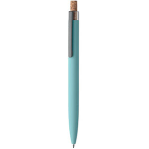 Penna in alluminio riciclato BERGAMO + - Celeste