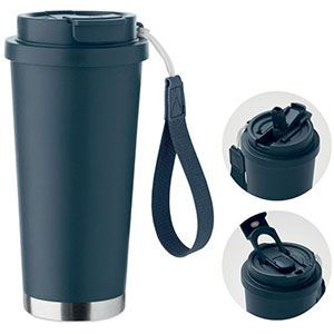 Bicchiere termico da viaggio TOPAZ LARGE - Navy Scuro