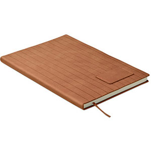 Notebook con copertina in similpelle TINTRAY - Marrone