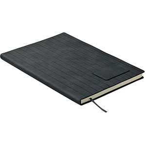 Notebook con copertina in similpelle TINTRAY - Nero