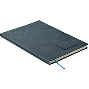 Notebook con copertina in similpelle TINTRAY - Blu