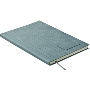 Notebook con copertina in similpelle TINTRAY - Petrolio