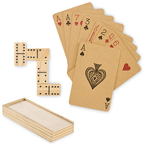 Set di domino e carte DOMI&CARDS - Legno