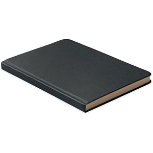 Taccuino con copertina compostabile SUGAR - Nero