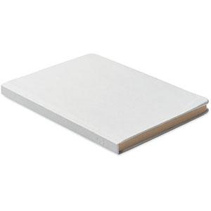 Taccuino con copertina compostabile SUGAR - Bianco