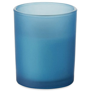 Candela in cera vegetale KIVAS WOOD - Blu