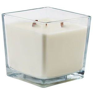 Candela extra large in cera vegetale RIUADA - Trasparente