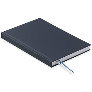 Qaderno con copertina riciclata JOURNU - Navy Scuro