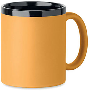 Tazza in ceramica soft touch RUBY - Giallo