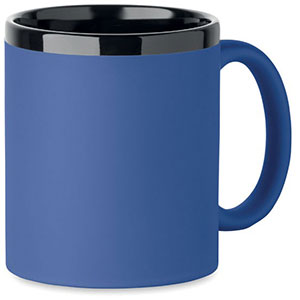 Tazza in ceramica soft touch RUBY - Blu Royal