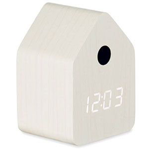 Sveglia in legno CUCKOO - Bianco