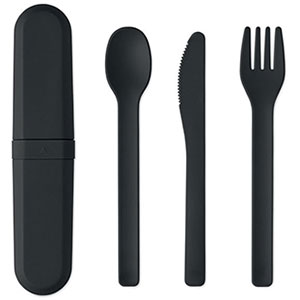 Set di posate riutilizzabili BITEFUL - Nero