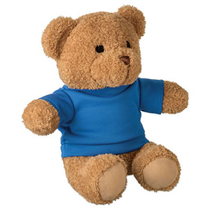 Orsetto di peluche con t-shirt JACKIE - Blu