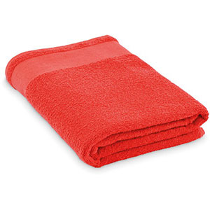 Asciugamano in spugna con fascia ISLAND 100 - Rosso