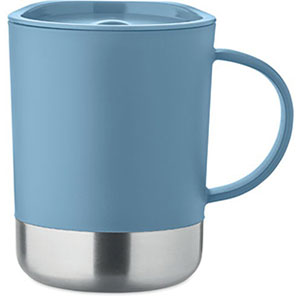 Tazza con coperchio e protezione isolante BEAKER - Petrolio