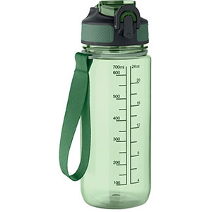 Borraccia sport graduata ENKEL - Verde Traslucido
