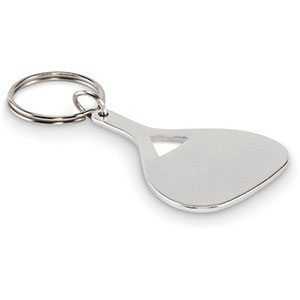 Portachiavi in metallo KEPAD - Silver Opaco