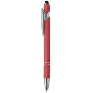 Penna touch in metallo riciclato SIPARO - Rosso