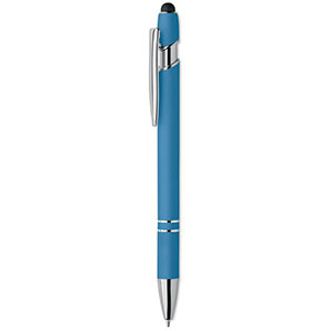 Penna touch in metallo riciclato SIPARO - Turchese