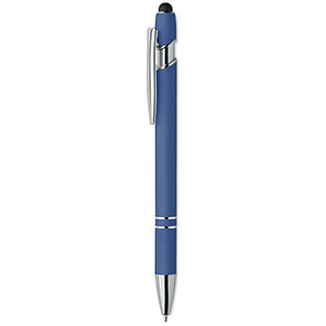 Penna touch in metallo riciclato SIPARO - Blu Royal