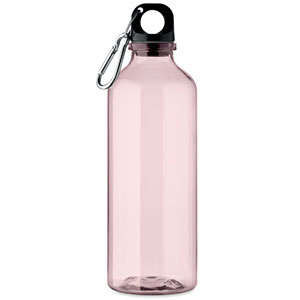 Borraccia con moschettone MOSS RE500 - Rosa Traslucido