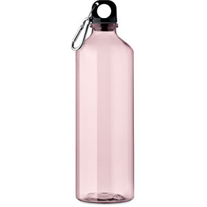Borraccia con moschettone MOSS RE750 - Rosa Traslucido