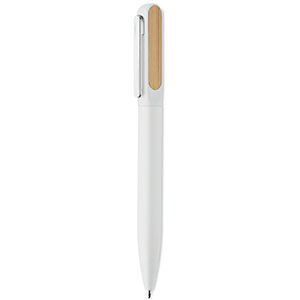 Penna a sfera a rotazione ALUBA - Bianco