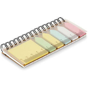 Set di memo adesivi colorati MEMORING - Beige
