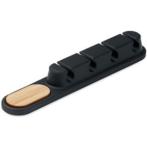 Organizzatore per cavi in silicone ORDER - Nero
