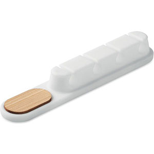 Organizzatore per cavi in silicone ORDER - Bianco