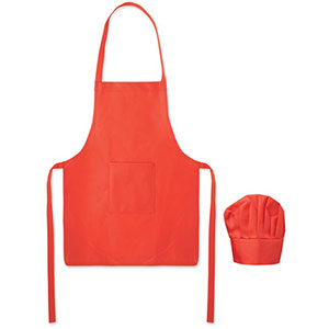 Set da cucina per bambini KID CHEF - Rosso