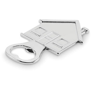 Apribottiglie in metallo a forma di casa MYHOUSE - Silver Opaco