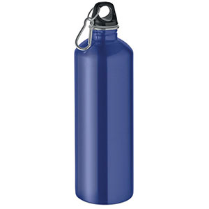 Borraccia in acciaio con moschettone RE-ONE MOSS - Blu
